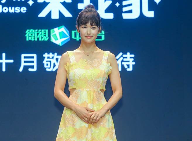 中法混血的夏朧首次挑戰60集長劇演出，讓她壓力頗大。（衛視提供）