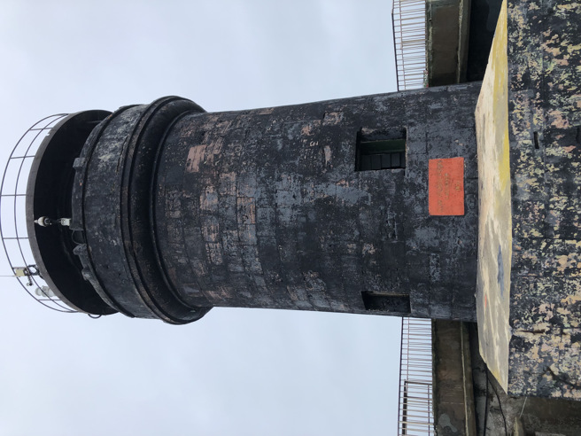 建于清朝同治十三年（1874）的乌坵屿灯塔。（作者提供）