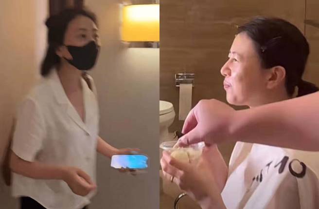 高圆圆素顏被指老态。(图／取自新浪娱乐)