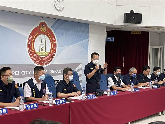 北市警察局長楊源明到大安分局主持勤教。（翻攝照片／林郁平台北傳真）