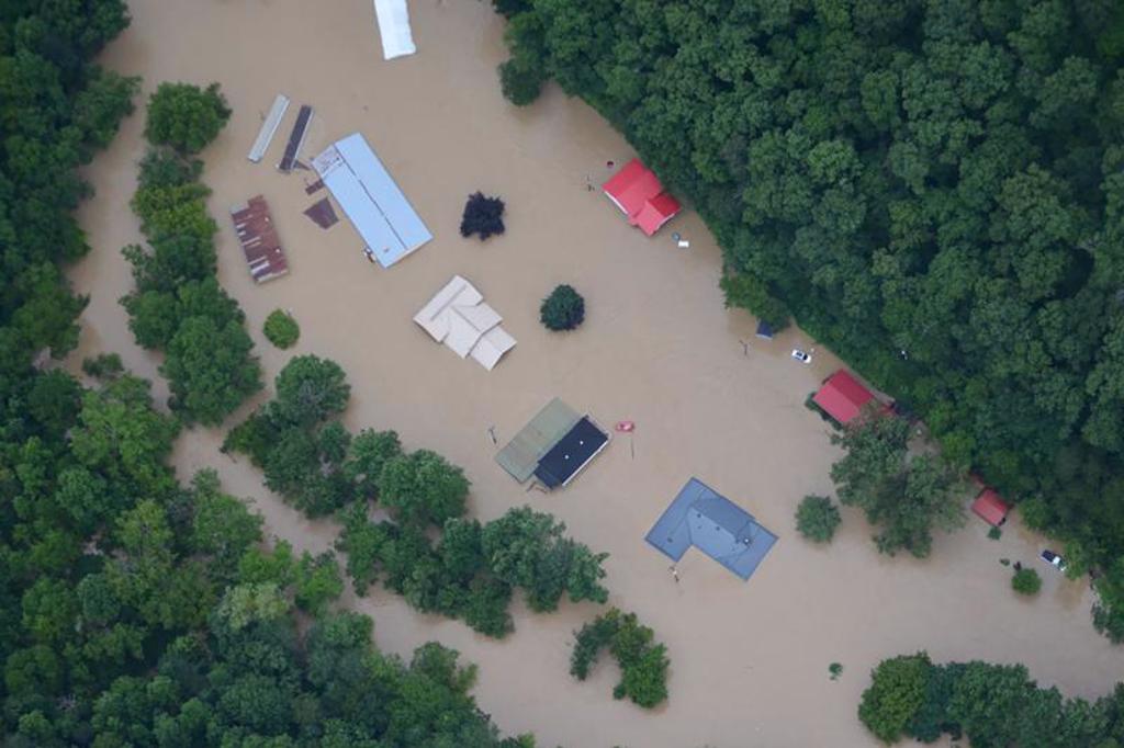 美国肯塔基州豪雨酿毁灭性水灾。图/路透(photo:ChinaTimes)