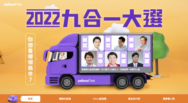 《网路温度计》推出全台首创「跨世代好感度」声量图表－「选战好感仪」，独家授权Yahoo奇摩新闻刊载。（《网路温度计》提供）