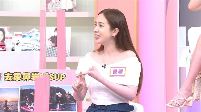 愛雅於《女人我最大》大談減肥心酸史。(TVBS提供 )