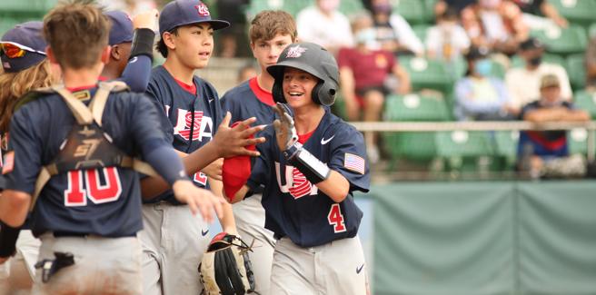 图为美国对日本一战(中华棒协提供)