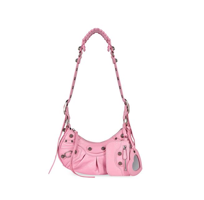 微風信義Balenciaga LE CAGOLE XS SHOULDER BAG迷你粉色肩下包，價格店洽。（微風提供）