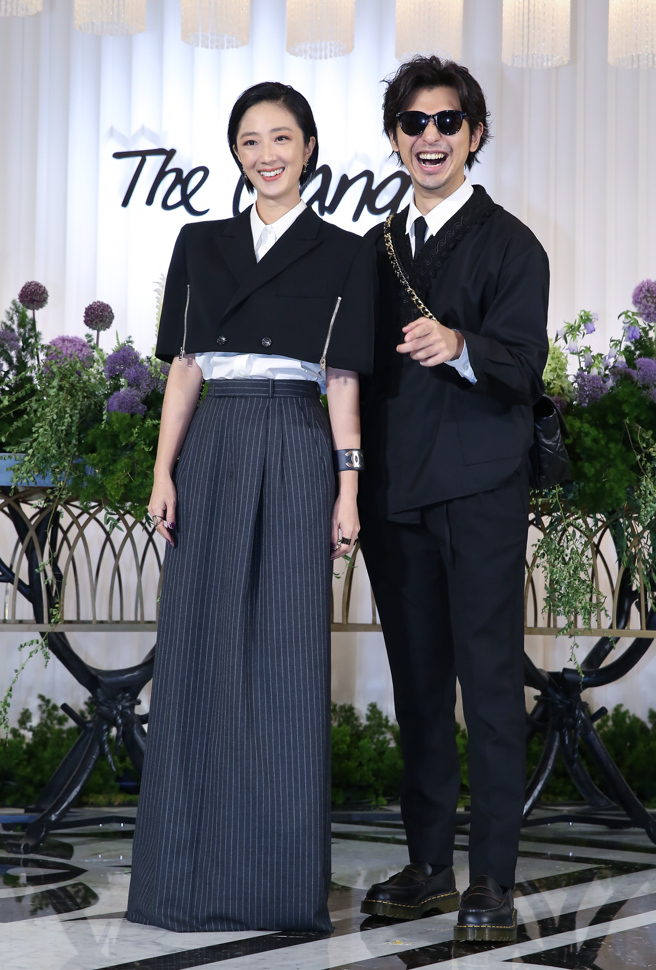 桂纶镁和陈柏霖。（图／陈俊吉摄）