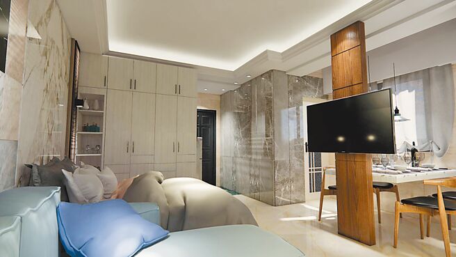 採精品级套房规画、全室石材质感套房。（图／业者提供）