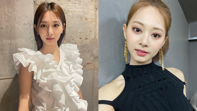 子瑜在新专辑的新造型与女星金智媛相似，意外撞脸。（图／IG@thinkaboutzu）