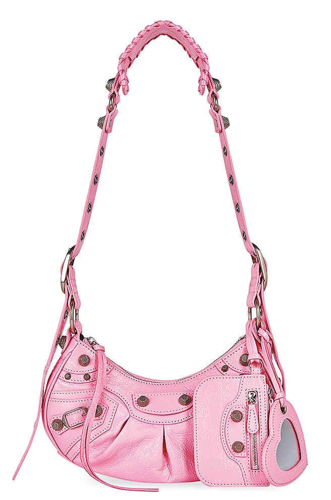 微風信義Balenciaga LE CAGOLE XS SHOULDER BAG迷你粉色肩下包，價格店洽。（微風提供）