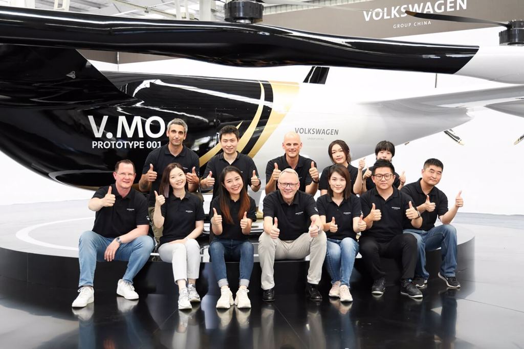 Volkswagen集團於中國推出先進的乘用無人機原型：V.MO(圖/CarStuff)