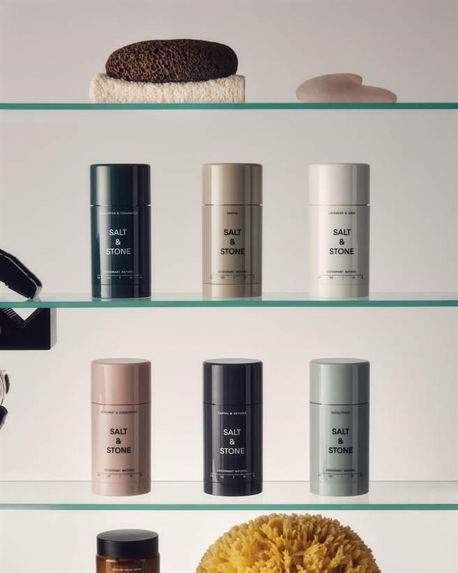SALT＆STONE 天然体香膏全系列。（玛黑家居提供）