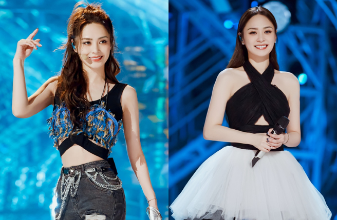 阿娇在《乘风破浪》被粉丝狂夸太美了。（图／阿娇微博）