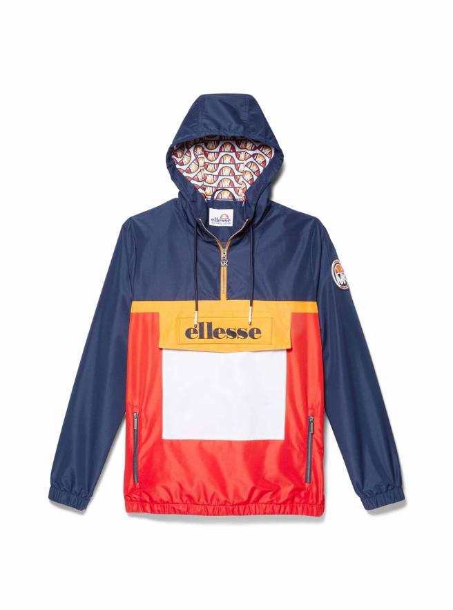 Michael Kors x ellesse 拼接連帽上衣，1萬200元。（Michael Kors提供）