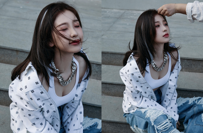 虞書欣穿著火辣運動裝。（圖／虞書欣微博）