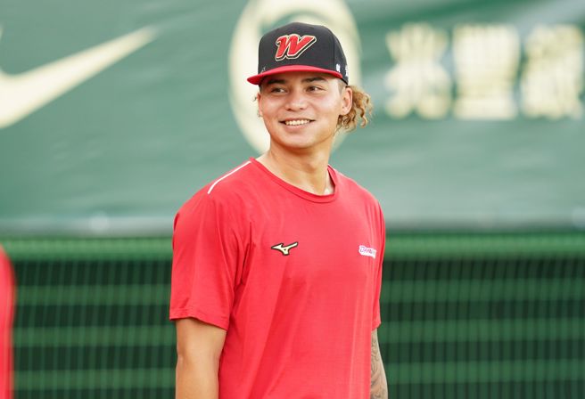 味全龙投手林凯威。（味全龙提供）