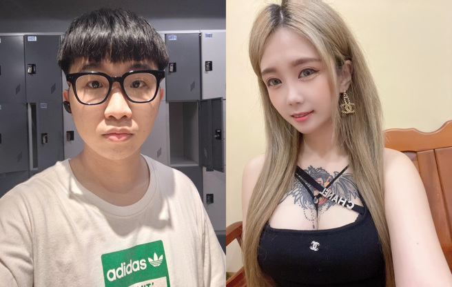 小胖子马修（左）将跟AV女优孟若羽拍片。（图／FB@圤智雨、孟若羽）