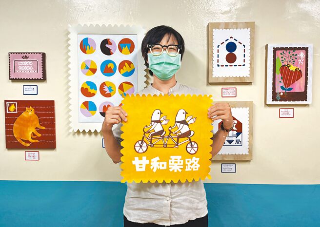 进驻清水眷村文化园区的艺术家庄博雅提出「家书邮局」概念，邀请民眾参与创作展出。（台中市港区艺术中心提供／陈世宗台中传真）