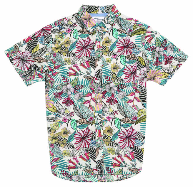 SOGO忠孝馆Daily Statement 彩色花卉衬衫-白色，原价2950元，买1送1。（SOGO提供）