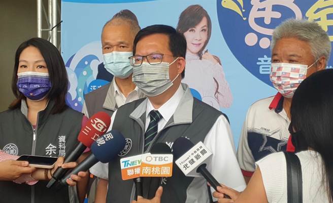 桃園市長鄭文燦呼籲大陸理性看待裴洛西訪台一事。（蔡明亘攝）