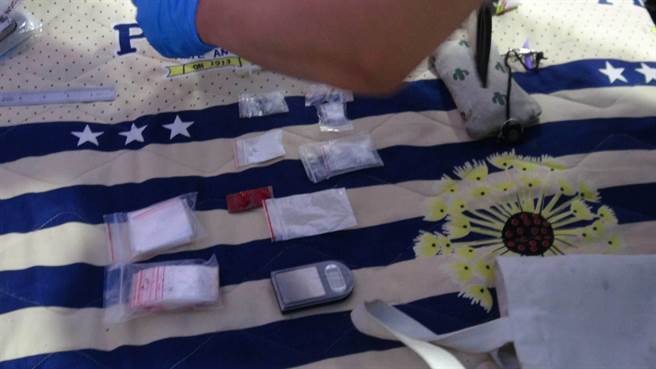 警方在陳姓藥頭的女友租屋處，查獲1批海洛因及安毒後移送偵辦，檢方依毒品罪嫌提出公訴。（台中市警察局提供／張妍溱台中傳真）