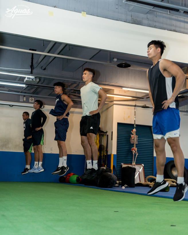 高雄全家海神隊開訓，為衛冕T1聯盟冠軍及早做準備。（高雄全家海神提供）