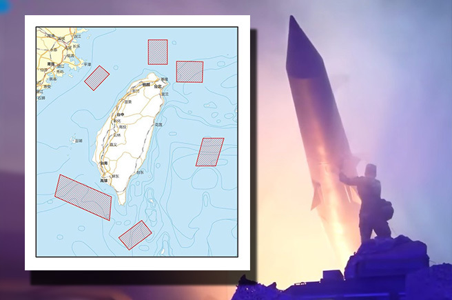 解放军台海演习为何从4日开始？大陆军事专家这样说。（左图／新华社、右图／截自共军东部战区微博影片）