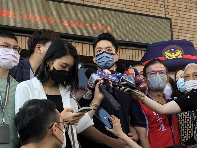 国民党台北市长参选人蒋万安4日出席社区治安营造研习观摩会议。（杨亚璇摄）