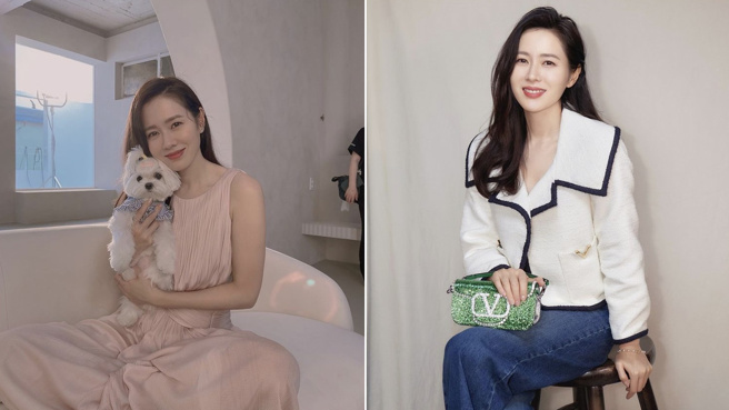 孙艺珍日前在医美广告曝光真实孕肚，状态好到令网友纷纷讚嘆。(图/孙艺珍 IG)