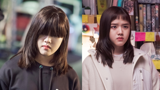 金香起饰演的女主角高兴原本留着夸张的长浏海。（图／龙华电视提供）