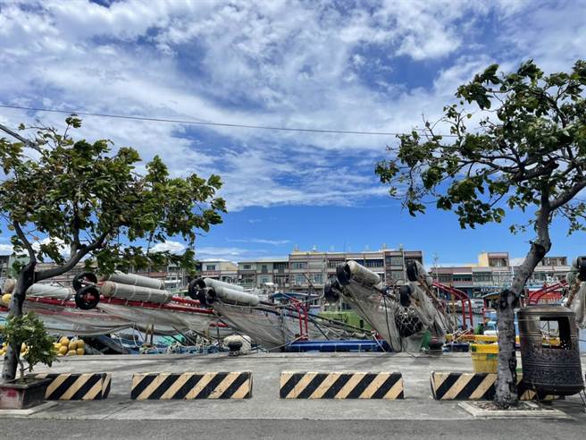 中芸渔港。（洪靖宜摄）