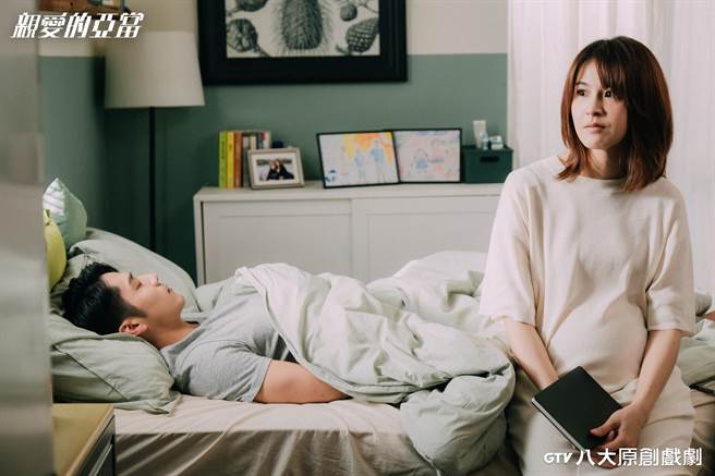 曾沛慈第一次饰演孕妇。（八大提供）