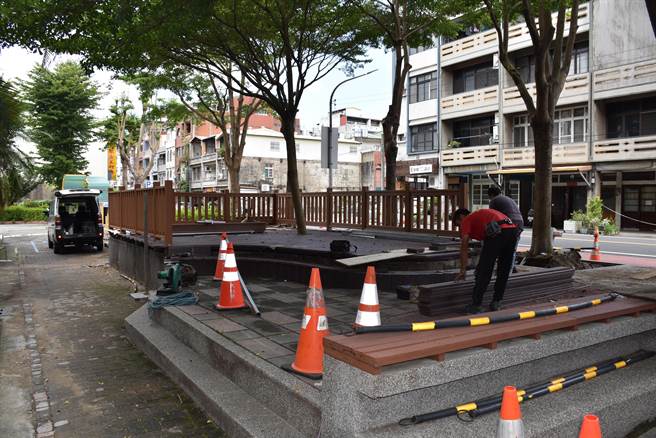 头份市公所提供市公所旁空间打造农创饮茶店。（谢明俊摄）