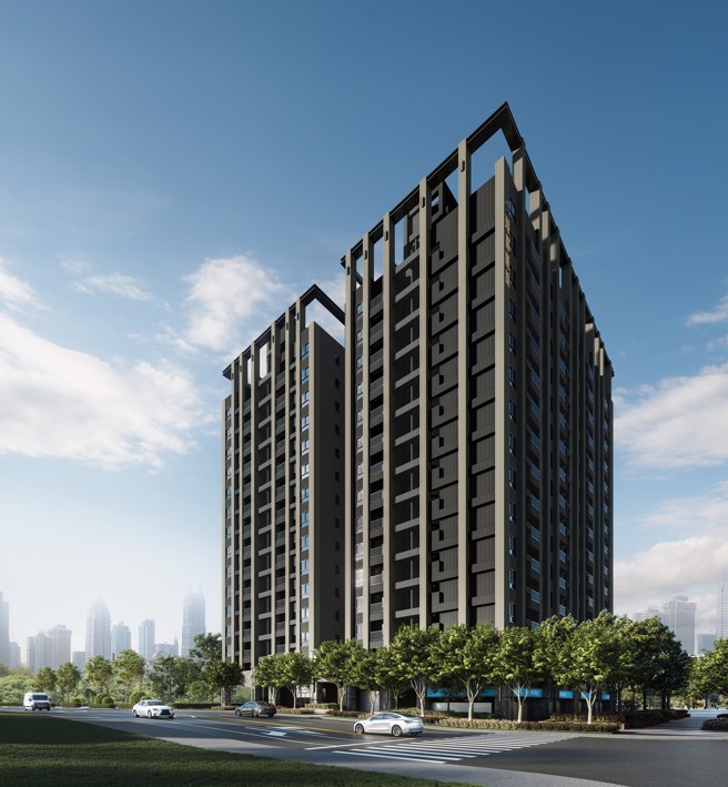 「璟都丽致」建筑外观3D示意图。(图/璟都建设提供)