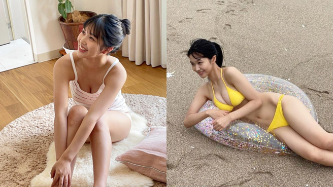 南みゆか有著超好身體柔軟度，能擺出高難度的動作給讀者。(圖/南みゆか IG)