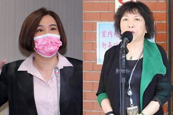 立委陈玉珍（左）、叶毓兰（右）（本报资料照）