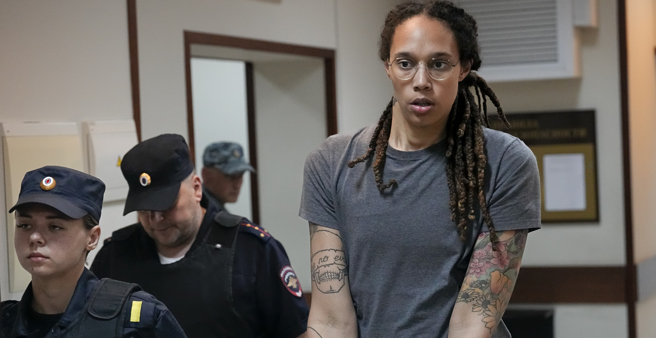 WNBA球星葛莱娜遭俄求处重刑(美联社)