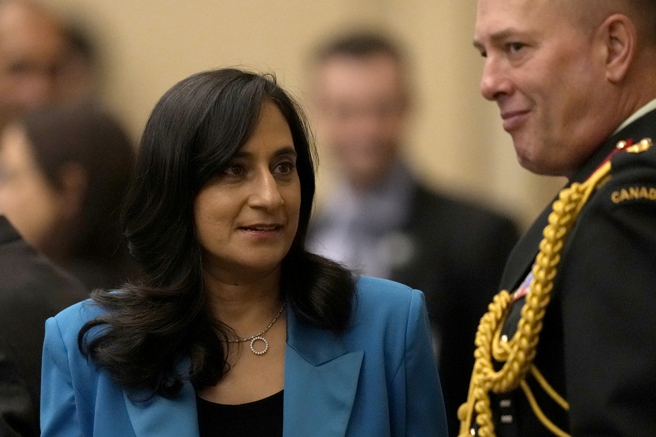 加拿大國防部長安南德（Anita Anand）。(圖／美聯社)