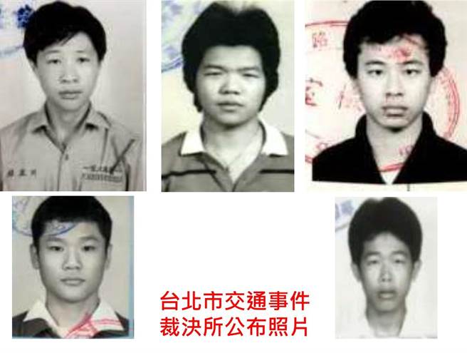 北市議員陳怡君秀出5張被公開的累犯照片表示，相片中的累犯長相十分稚嫩猶如大學生，有的還在穿古早學生制服。（陳怡君提供／楊亞璇台北傳真）