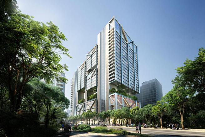 国产建材实业「南港大型开发案」，邀请「Foster+Partners」英国福斯特联合建筑师事务所规划设计、营造厂商为利晋工程，携手打造国产集团新地标。（图／业者提供)