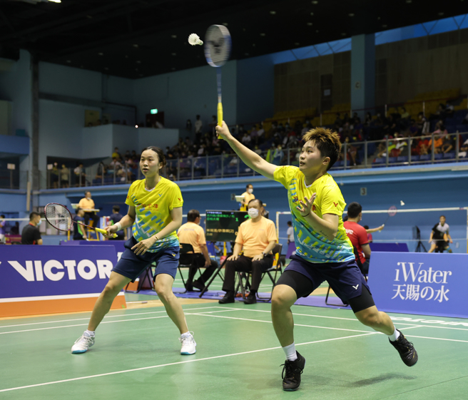 合库羽球女双许雅晴/林琬清在全国排名赛逆转获胜，今日4强赛将上演合库内战。(球团提供)