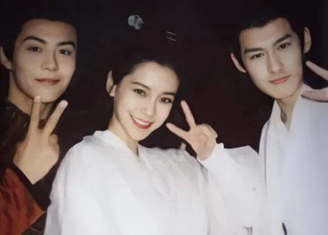 馬天宇(左)近期合作Angelababy主演《塵緣》。（圖／翻攝自馬天宇微博）