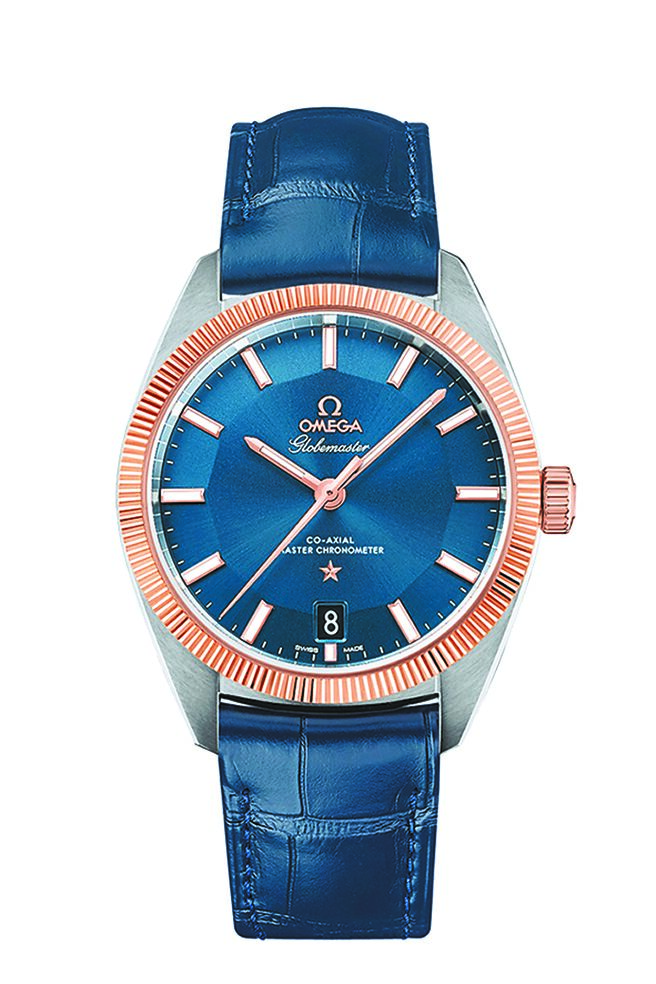 歐米茄在父親節推薦經典款Globemaster腕表，30萬1000元。（OMEGA提供）