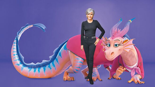 珍芳达为动画片《开运奇遇记》献出配音初体验。（Apple TV+提供）