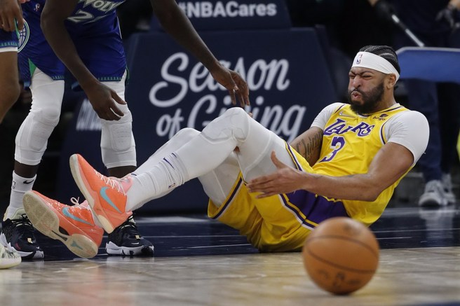 安東尼戴維斯的玻璃身體向來是他的最大弱點。(美聯社資料照)