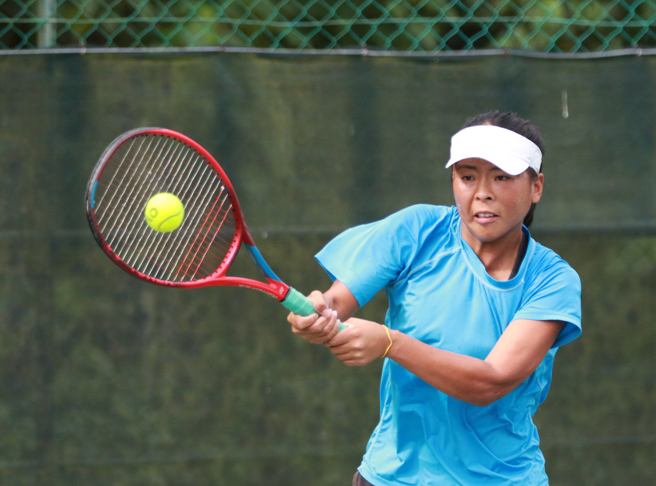 中华女网队本届金恩杯团队排名最高的李佩琪，小组赛首战担任第2点单打。（四维体育推广教育基金会提供）