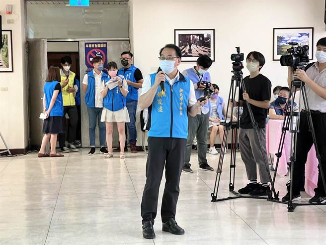 中和区长赖俊达在会中表示，中和近年来成长快速，持续打造便捷交通网络。（李奇叡摄）