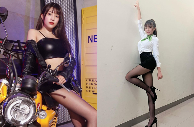 乐天桃猿啦啦队成员熊霓。(michelle02_14 IG)