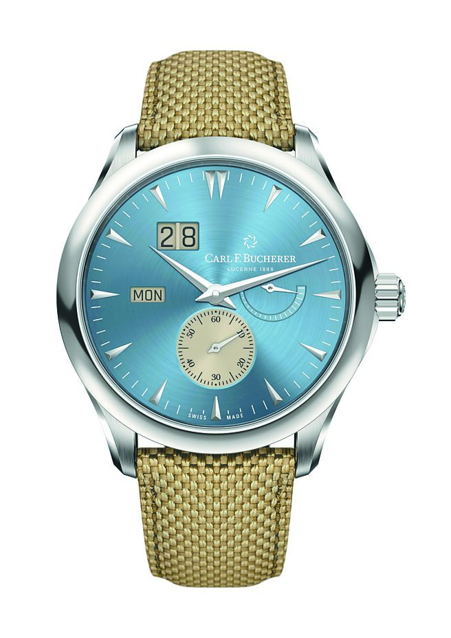 寶齊萊在父親節檔期推薦馬利龍外緣動力大日曆腕表，28萬元。（Carl F.Bucherer提供 )