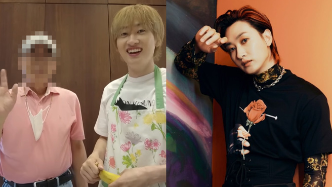 Superjunior银赫的爸爸5日惊传离世，最后身影曝光。（图／YOUTUBE、IG@superjunior）