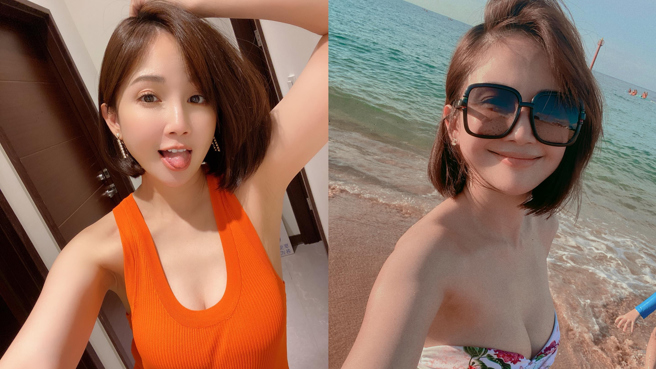 鍾欣怡近日曬出比基尼辣照令網友噴鼻血。（圖／FB@鍾欣怡）